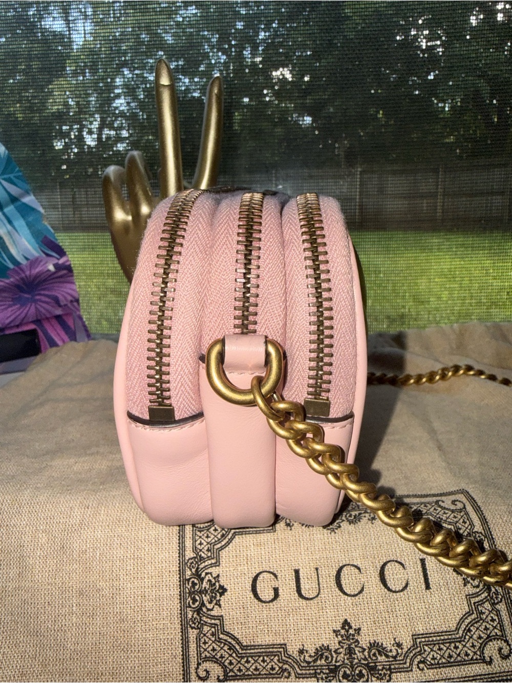💯 🩷 Gucci GG Triple Zip Mini Marmont - Picture 6 of 14